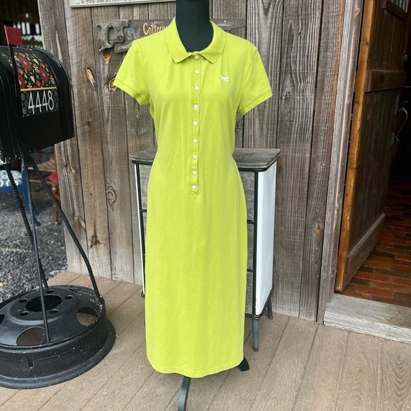 Talbots size Medium lime green Summer dress - Picture 2 of 7
